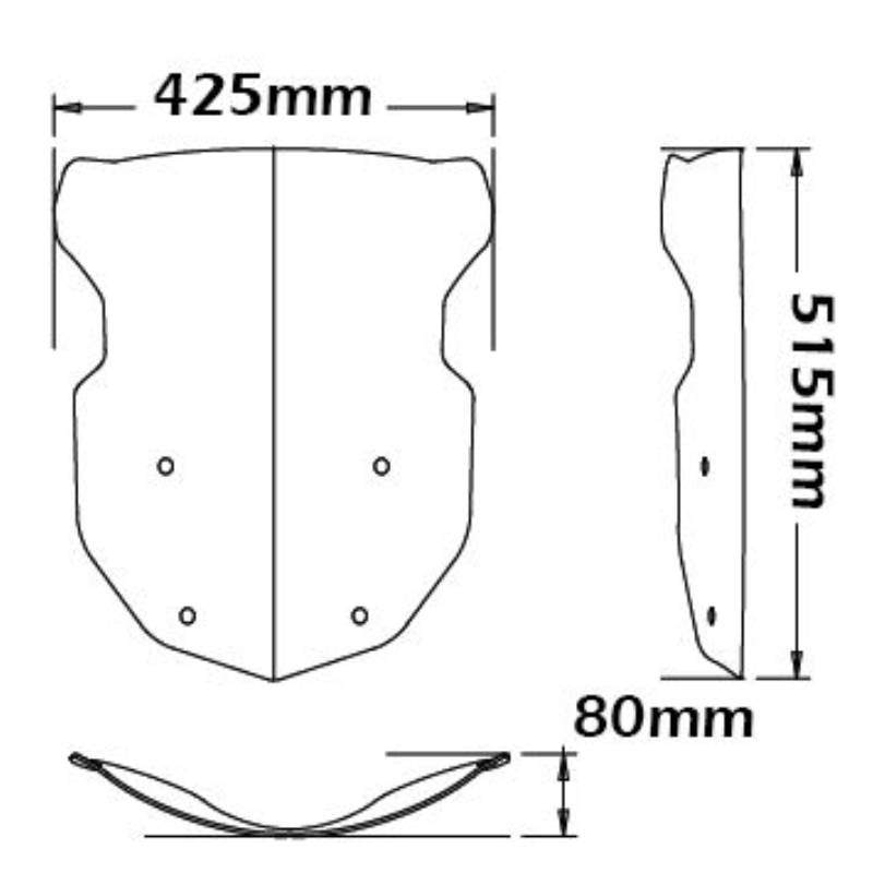 Parabrisas alto 515mm BMW R1200/1250GS